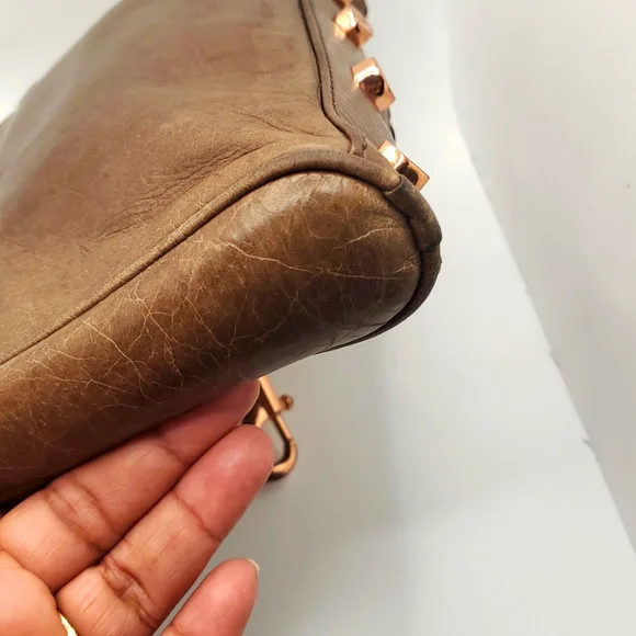 Rebecca Minkoff Leather Clasp Zip Chain Crossbody Bag - Picture 5 of 11